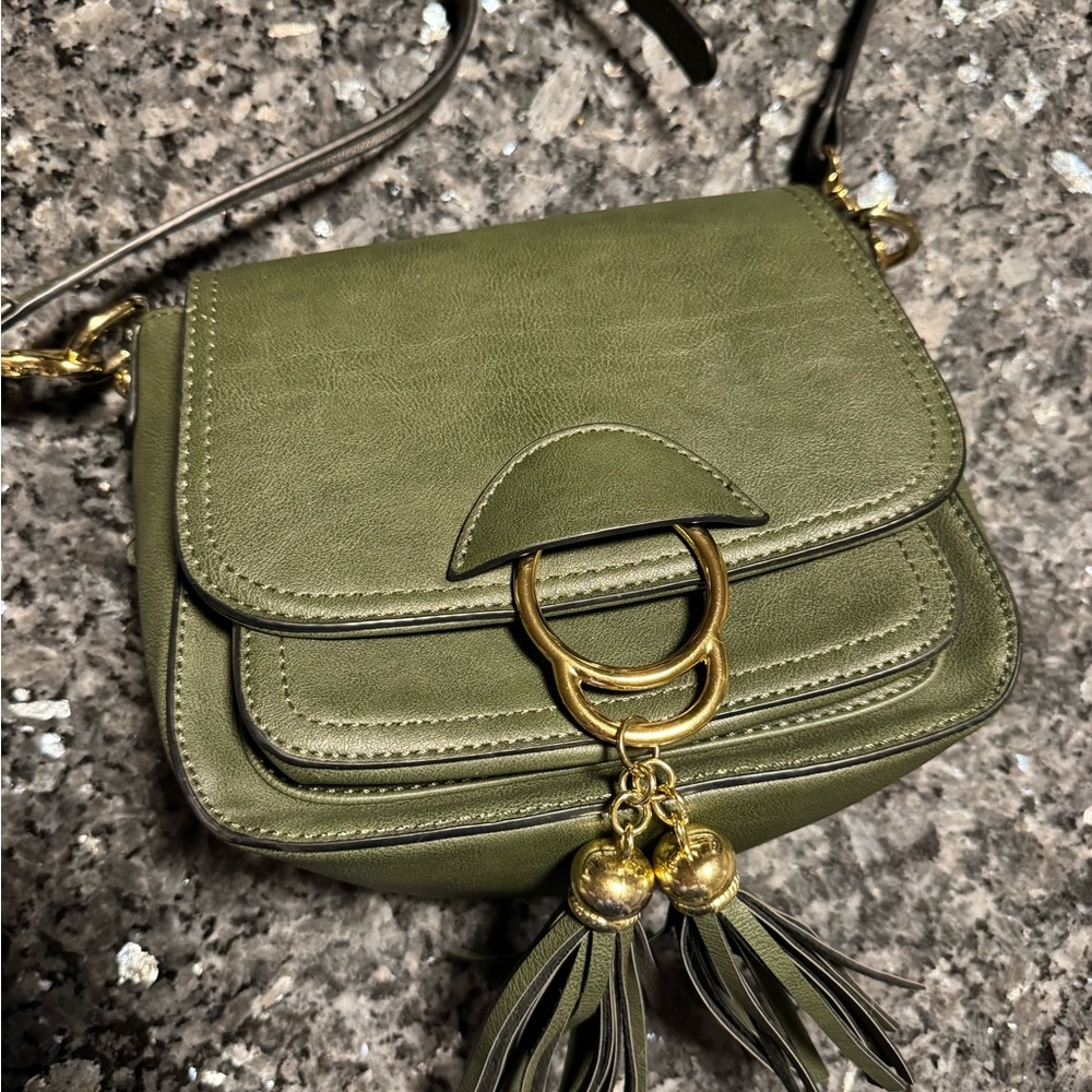 Olive Green Crossbody Bag - Picture 2 of 5